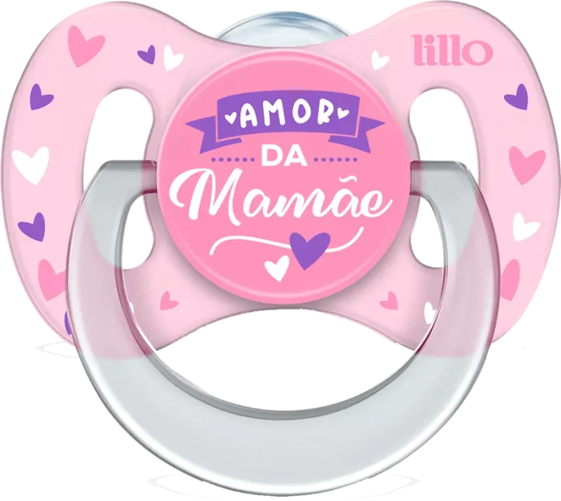 CHUPETA LILLO FUNNY AMOR 627131 Nº1 ORTODÔNTICA SILICONE ROSA