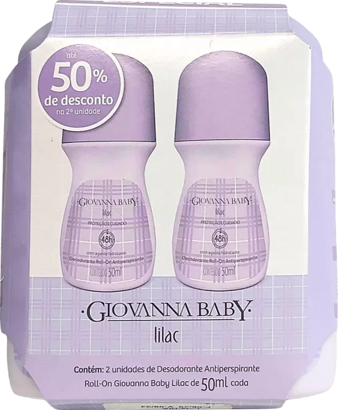 DESODORANTE GIOVANNA BABY ROLLON 050ML LILAC 2UN