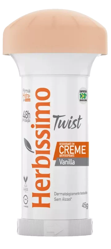 DESODORANTE HERBÍSSIMO CREME TWIST 045G VANILLA