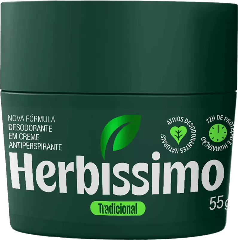 DESODORANTE HERBÍSSIMO CREME 055G TRADICIONAL