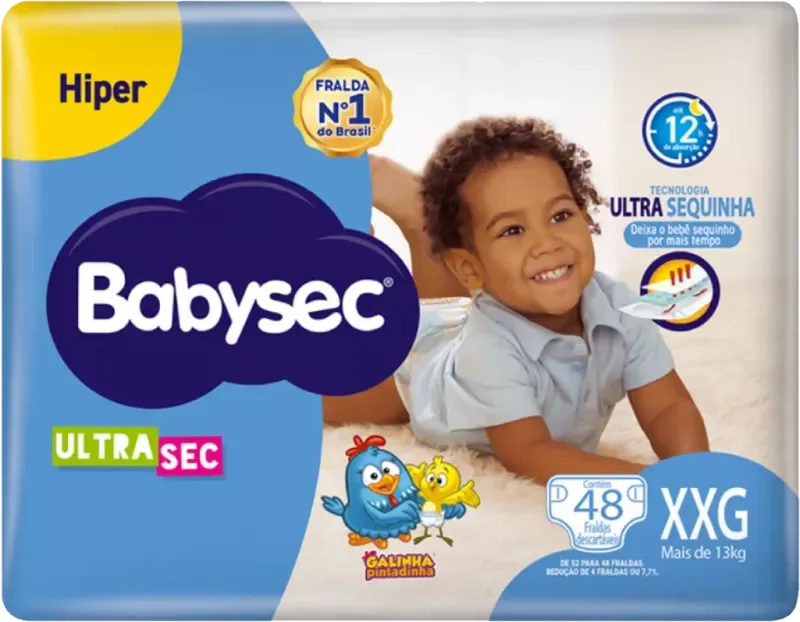 FRALDA BABYSEC ULTRA SEC HIPER XXG 48UN