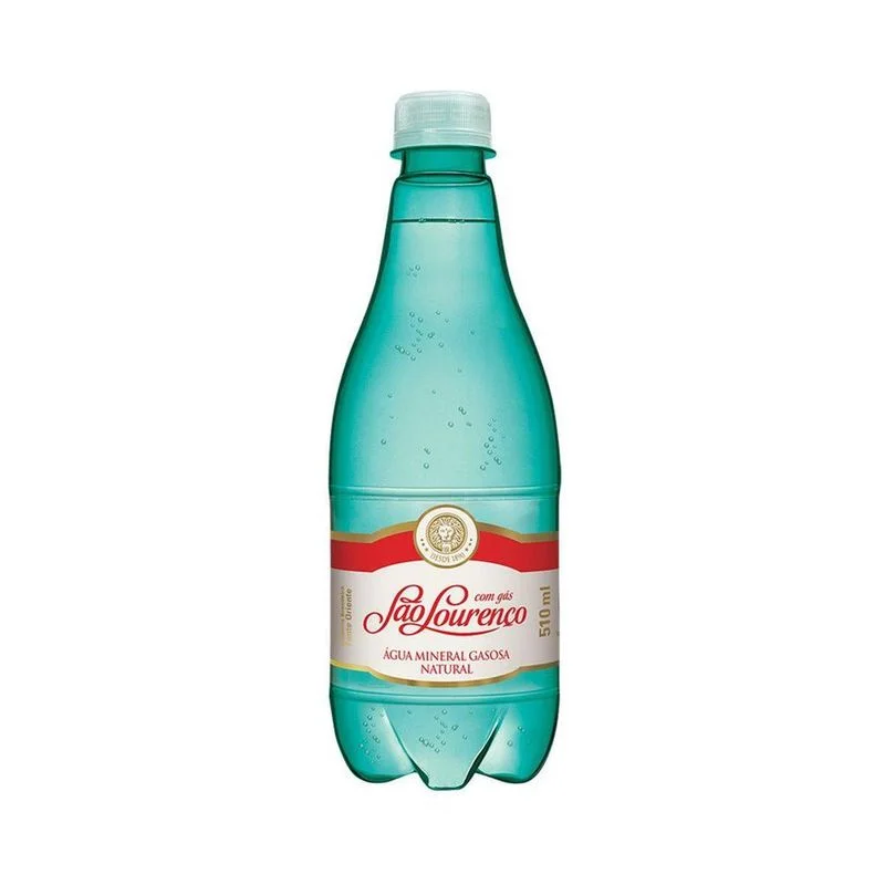Sao Lourenco Líquido Garrafa Plástica Água Mineral com Gas 510ml