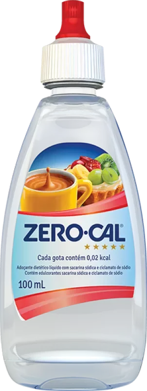 ADOÇANTE ZERO CAL LÍQUIDO 100ML SACARINA