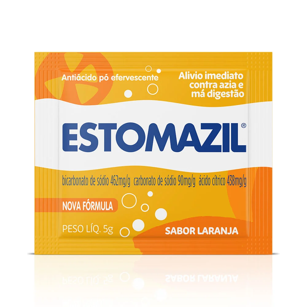Antiácido Estomazil Pó Efervescente Laranja 5g