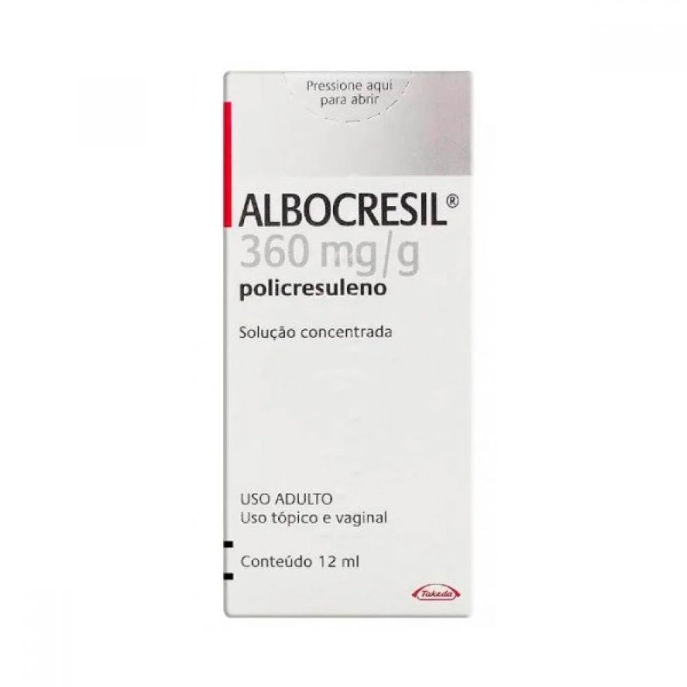 Albocresil 360mg/g Solução de Uso Bucal Dermatológico ou Vaginal Frasco 12ml