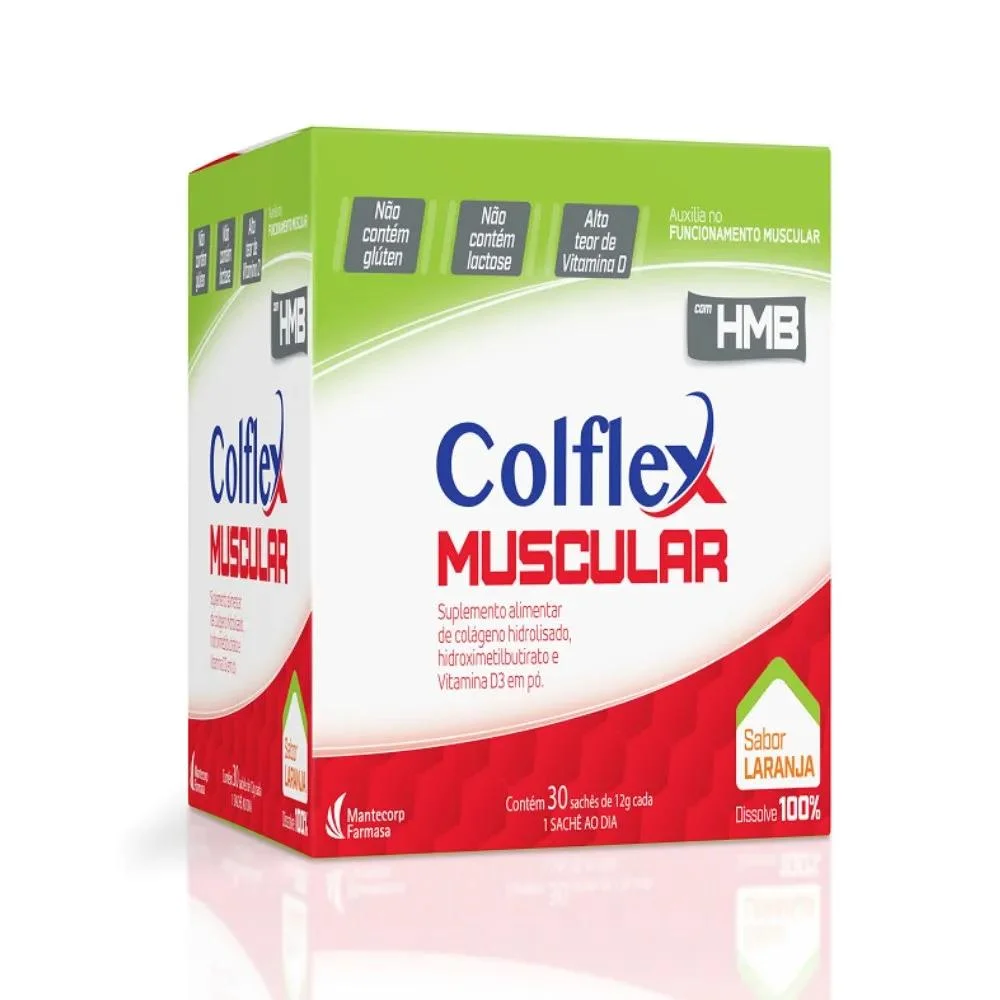 Colflex Muscular Laranja com 30 Sachês de 12g