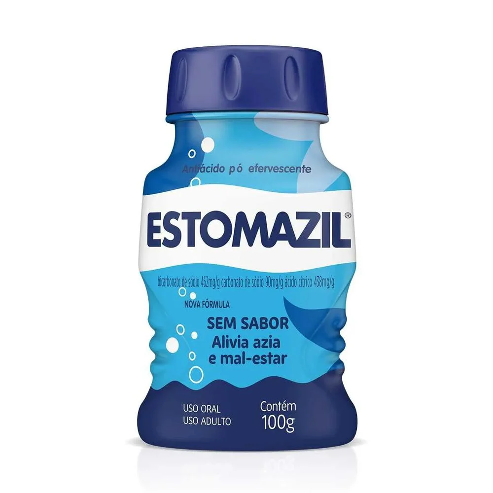 Estomazil Pó Efervescente de Uso Oral Sem Sabor Frasco 100g