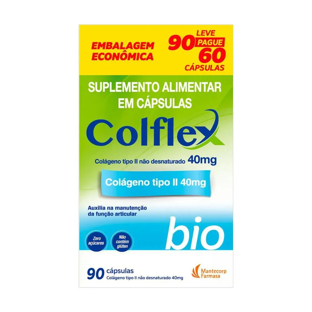 Colflex Bio 40mg com 90 Cápsulas