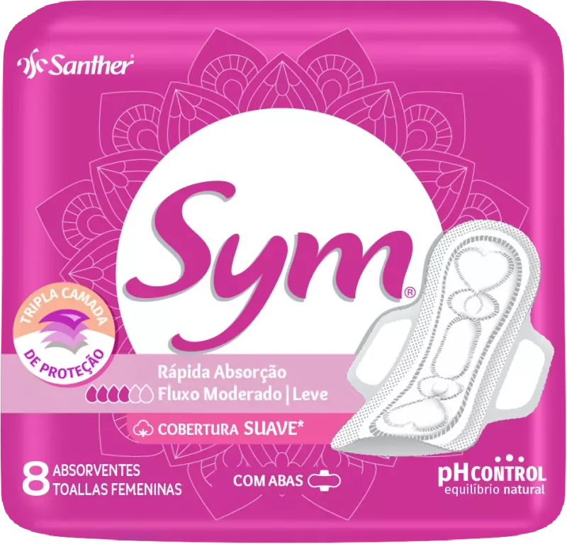 ABSORVENTE SYM 08UN SUAVE COM ABAS