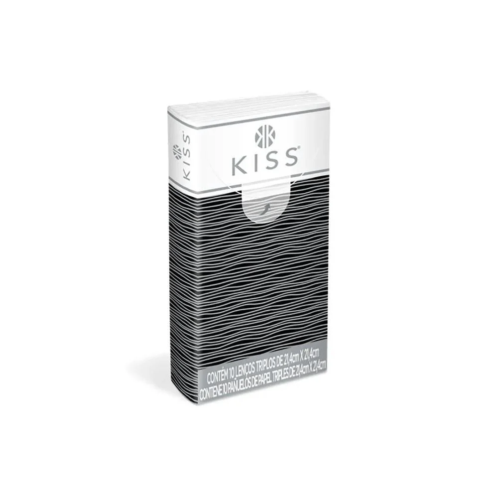 Kiss Lenço Bolso com 10 Unidades