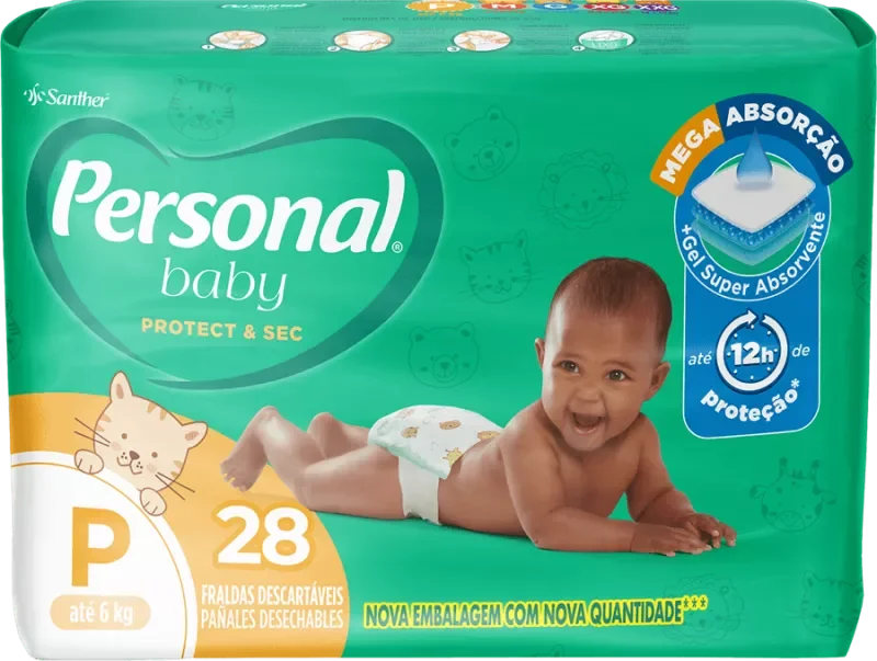 FRALDA PERSONAL BABY JUMBO P 28UN