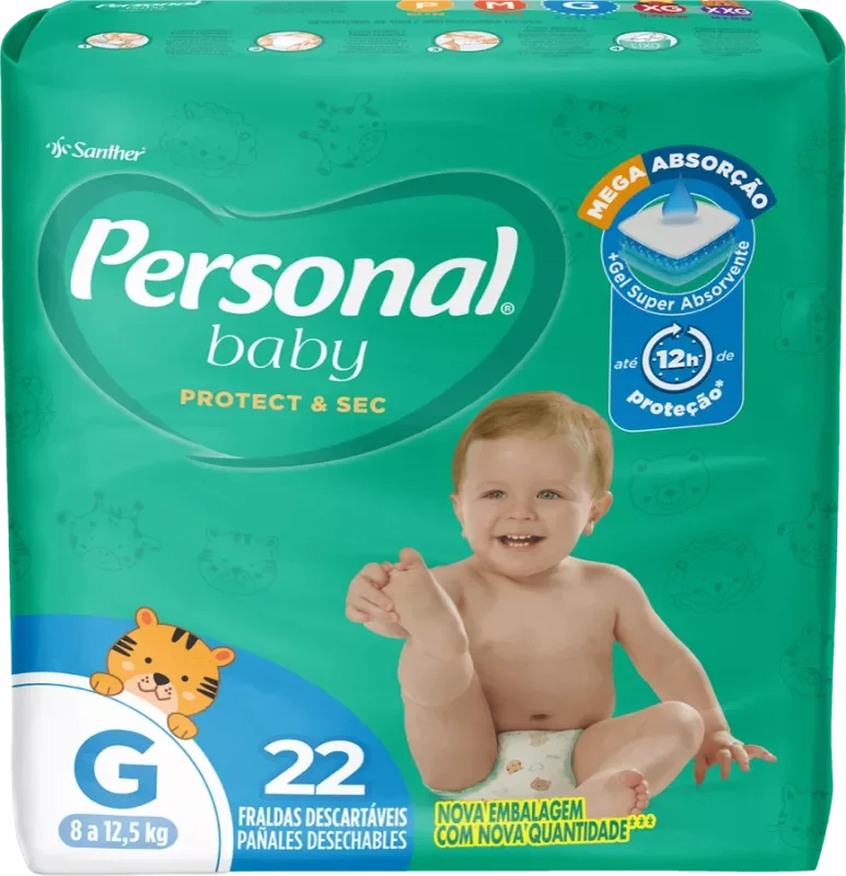 FRALDA PERSONAL BABY JUMBO G 22UN