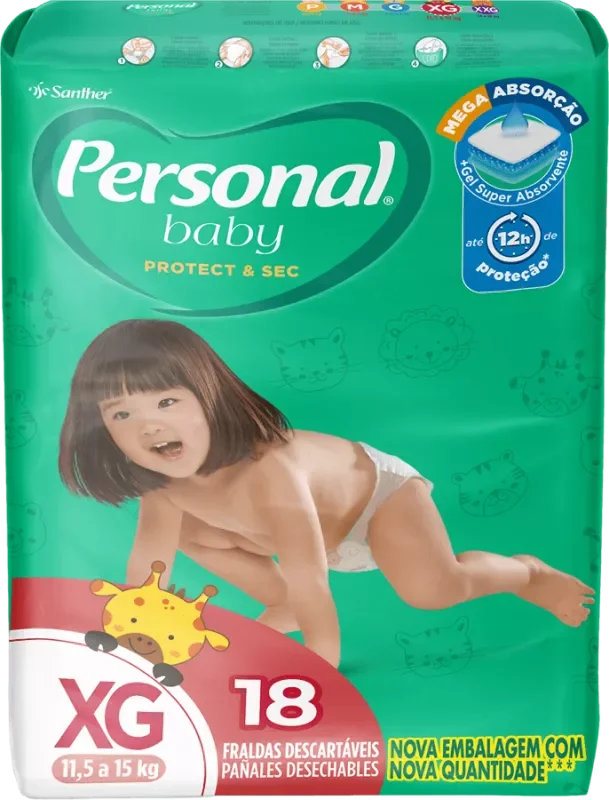 FRALDA PERSONAL BABY JUMBO XG 18UN