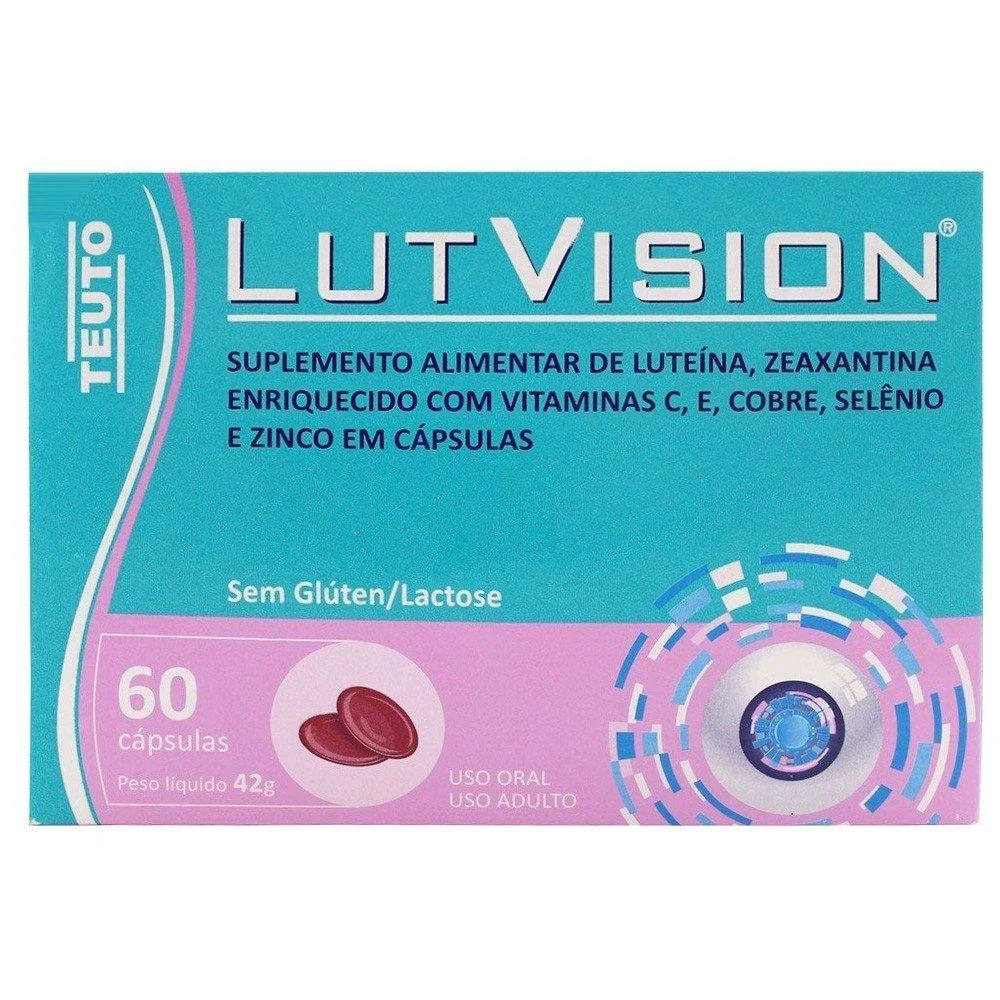 Lutvision Teuto Sem Glúten/Lactose com 60 Cápsulas