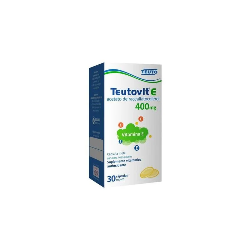 Teutovit E 400mg com 30 Cápsulas