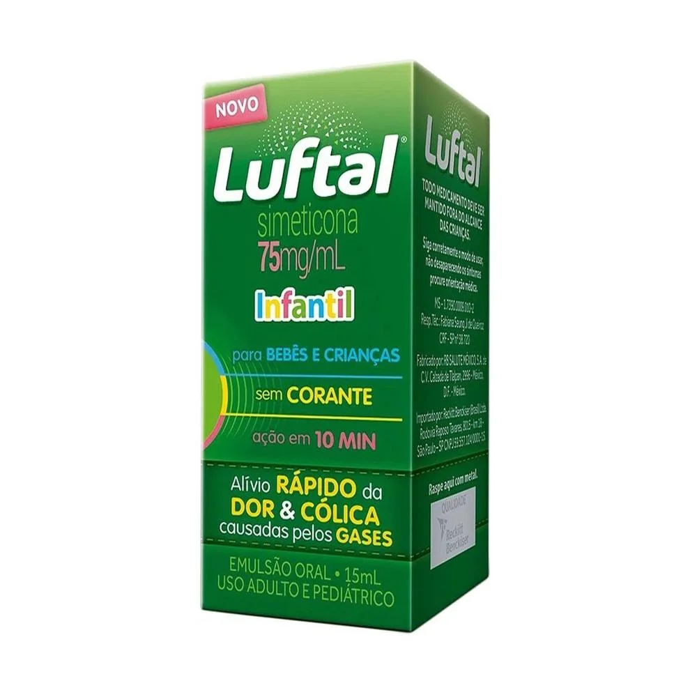 Luftal 75mg/ml Emulsão de Uso Oral Frasco Gotejador 15ml