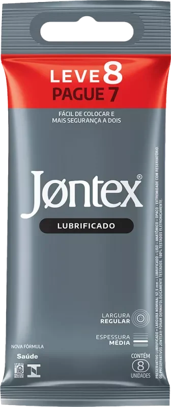 PRESERVATIVO JONTEX 08UN LUBRIFICADO L8P7