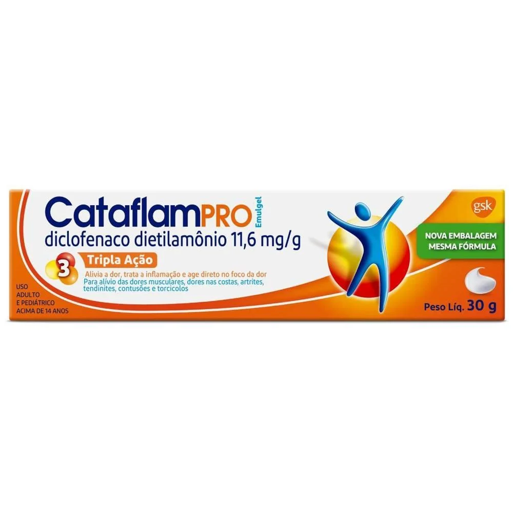 Cataflampro Tripla Ação 11,6mg/g Emulgel 30g