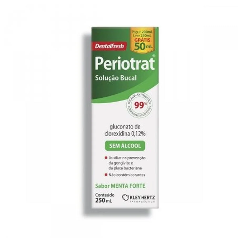 Enxaguatório Bucal Periotrat Menta sem Álcool 250ml