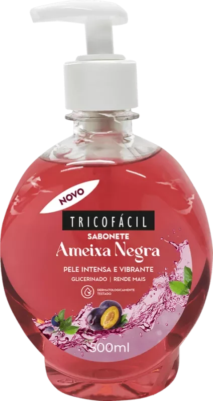SABONETE TRICOFÁCIL 0500ML LÍQUIDO AMEIXA NEGRA
