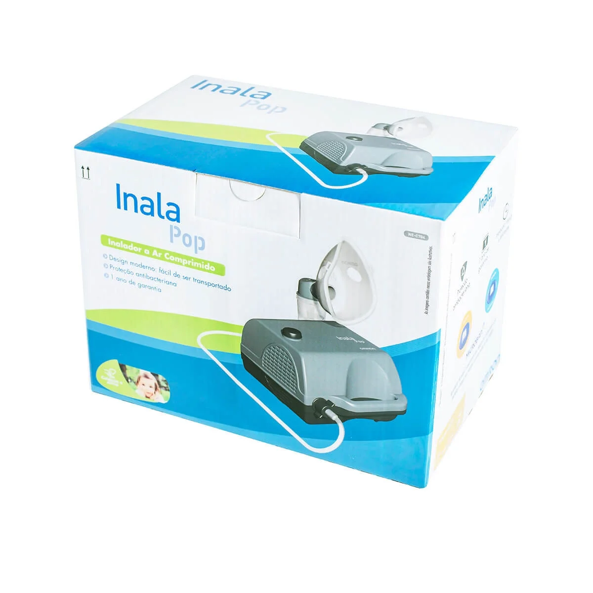 Inalador Compressor InalaPop NE-C704 Omron com 1 Unidade