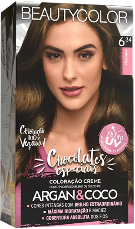 COLORAÇÃO BEAUTY COLOR KIT 06.34 CHOCOLATE