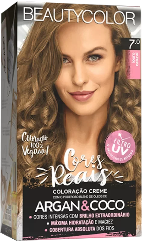 COLORAÇÃO BEAUTY COLOR KIT 07.0 LOURO NATURAL