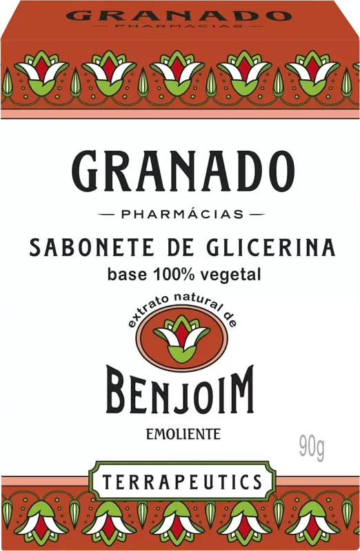 SABONETE GRANADO 090G GLICERINA TERRAPEUTICS BENJOIM
