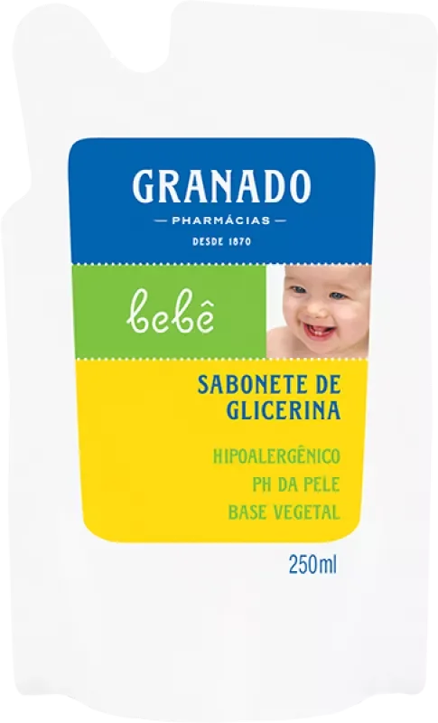 SABONETE GRANADO BEBÊ 250ML LÍQUIDO GLICERINA TRADICIONAL REFIL
