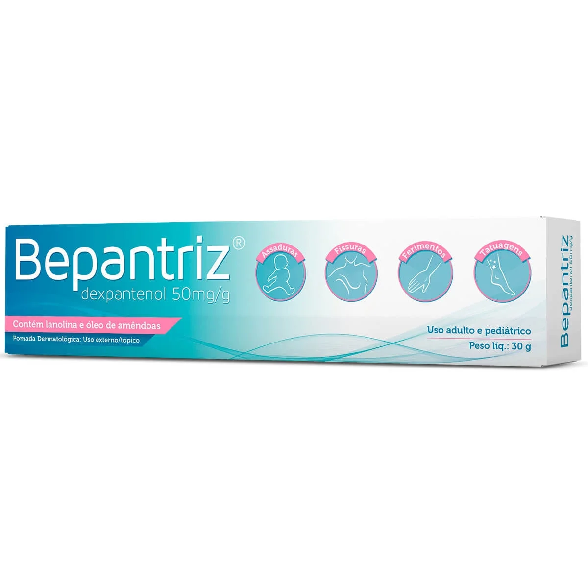 Bepantriz 50mg/g Pomada de Uso Dermatológico Bisnaga 30g