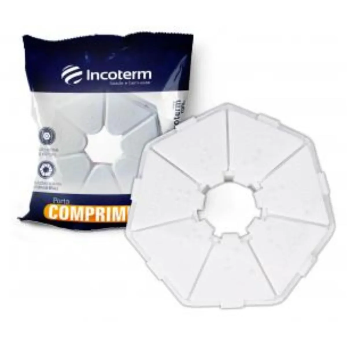 Porta comprimidos Básico Branco - Incoterm