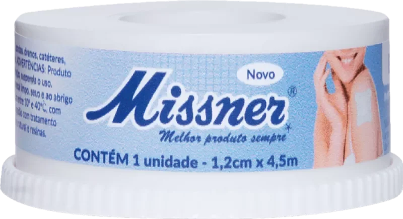 ESPARADRAPO MISSNER IMPERMEÁVEL 01,2CMX4,5M EXTRA FLEXÍVEL