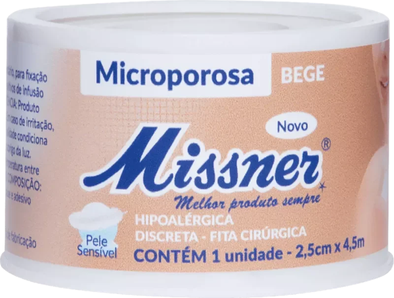 FITA MISSNER MICROPOROSA 02,5CMX4,5M BEGE