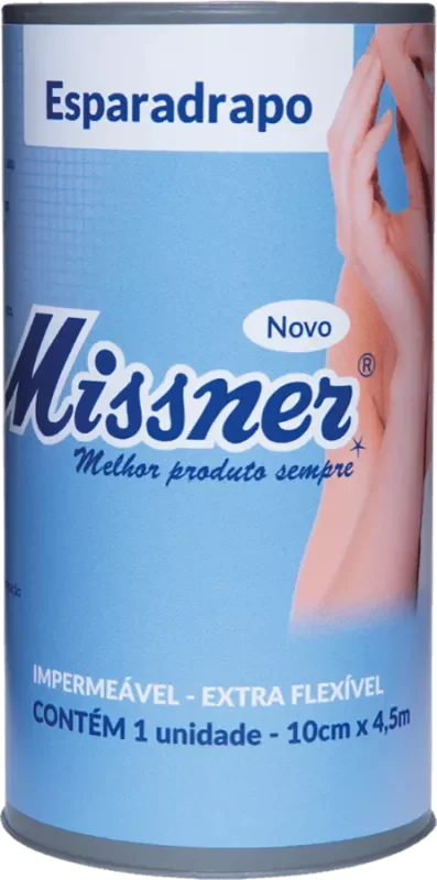 ESPARADRAPO MISSNER IMPERMEÁVEL 10CMX4,5M EXTRA FLEXÍVEL