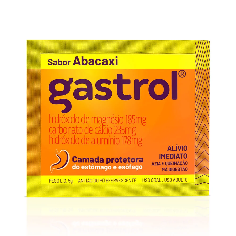 Antiácido Gastrol Pó Efervescente Abacaxi 5g
