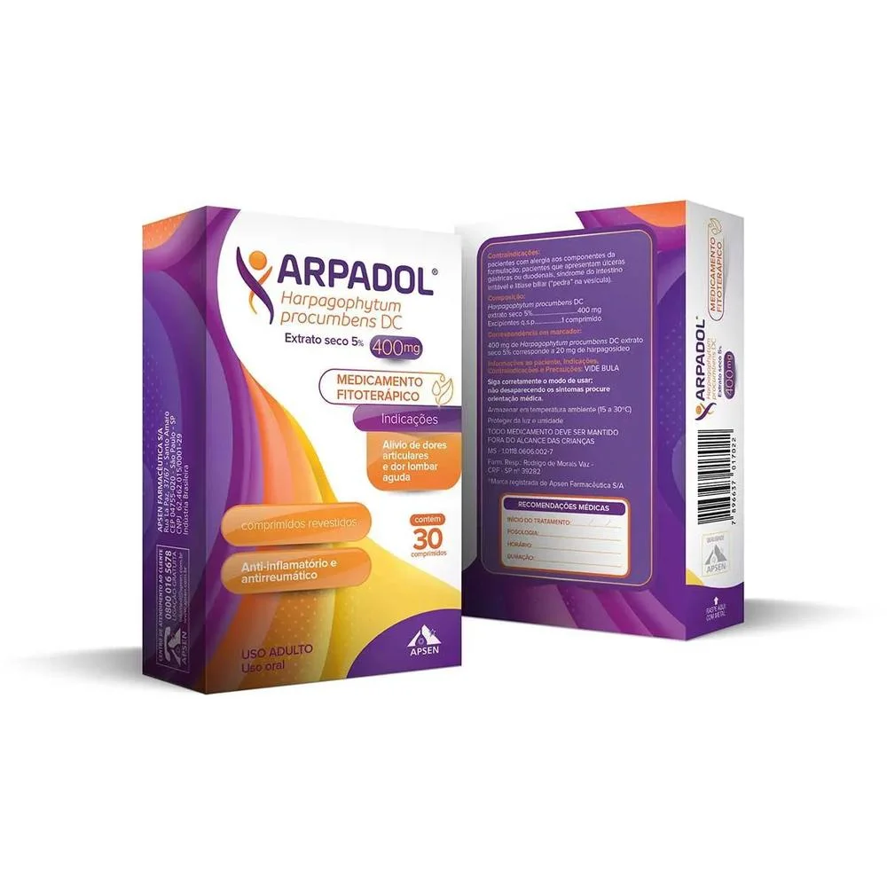 Arpadol 400mg com 30 Comprimidos Revestidos