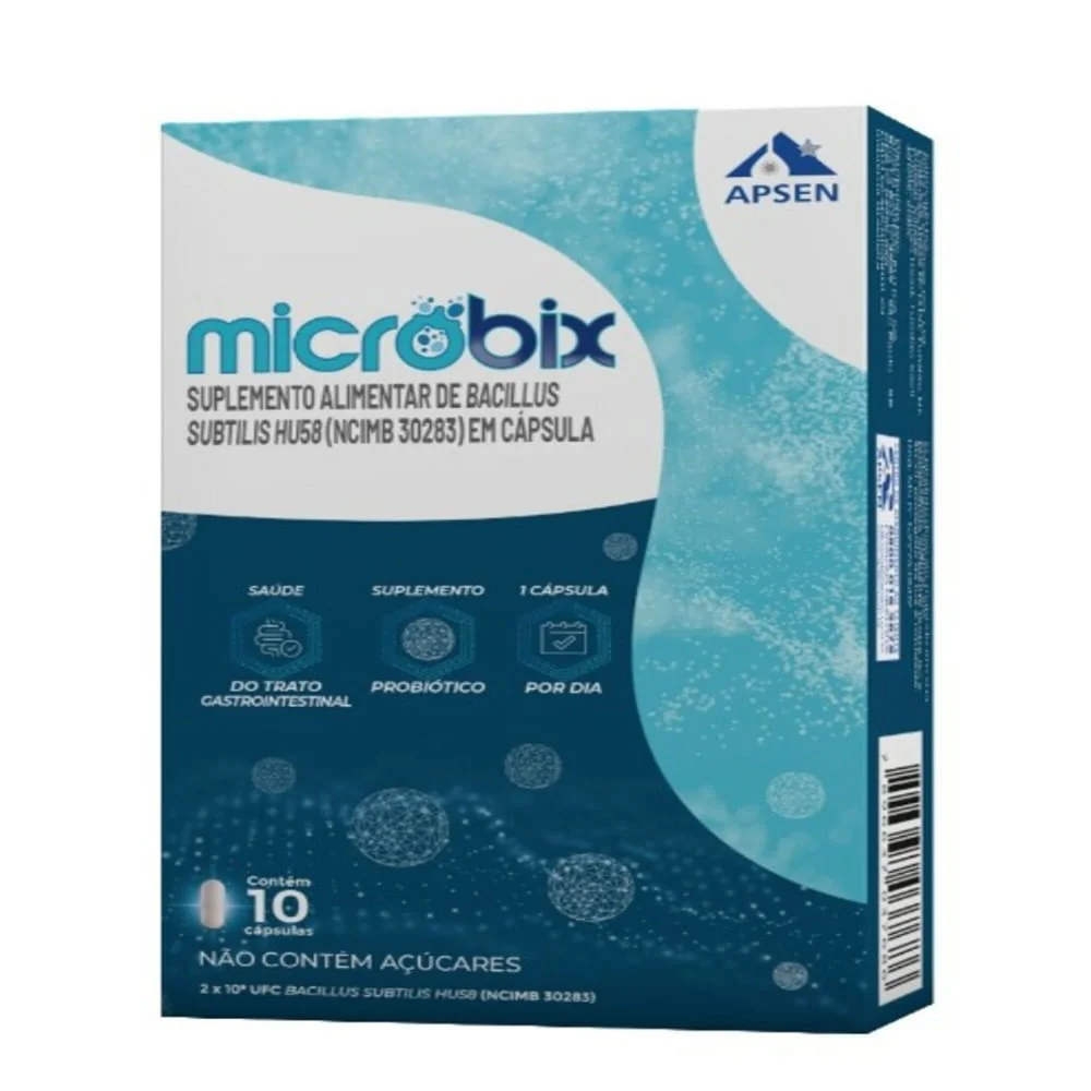 Suplemento Alimentar Microbix Apsen 10 cápsulas