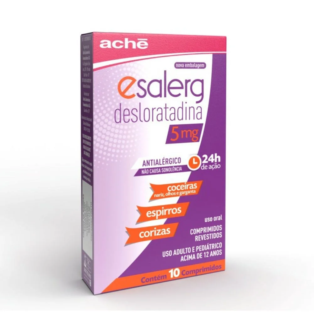 Esalerg 5mg com 10 Comprimidos Revestidos