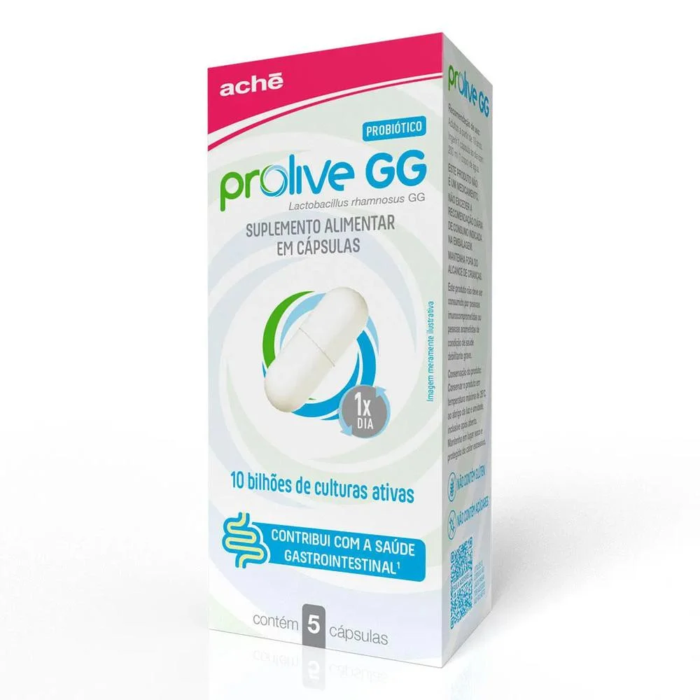Prolive GG Probiótico com 5 Cápsulas