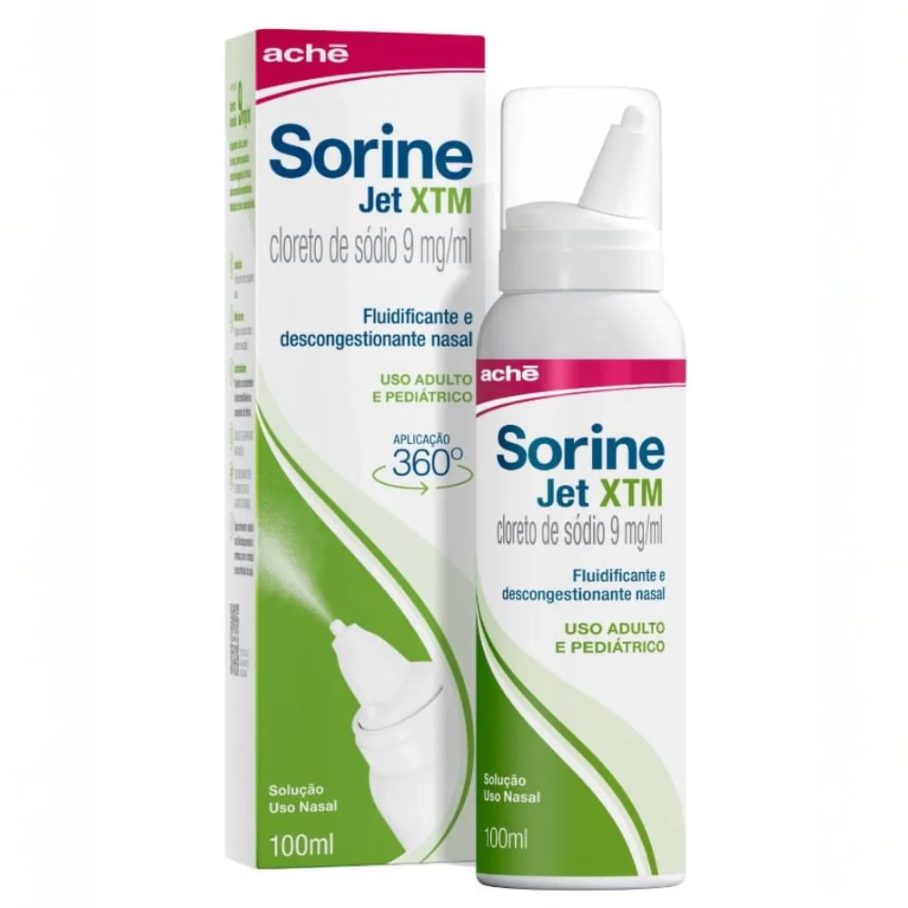 Sorine XTM Jet 0,9% Aché Solução Nasal 100ml