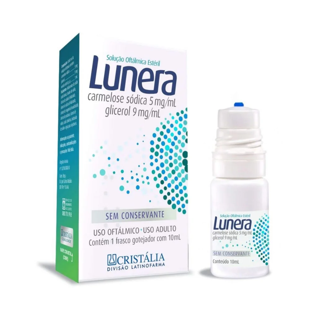 Lunera 5mg/ml + 9mg/ml Solução de Uso Oftálmico Frasco Gotejador 10ml