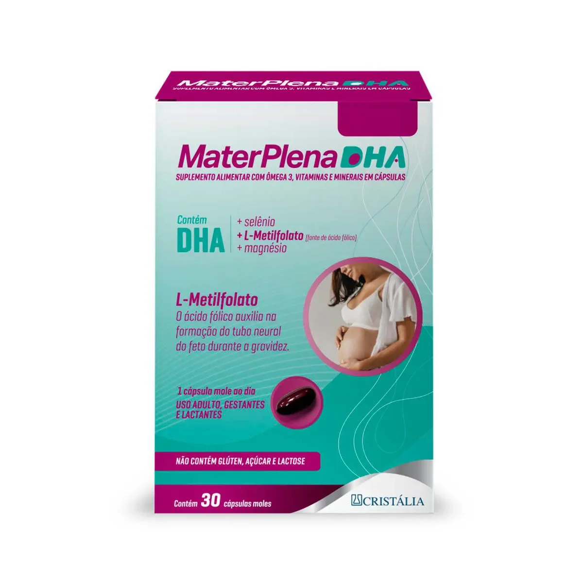 Multivitamínico Materplena DHA Gestantes 30 Cápsulas