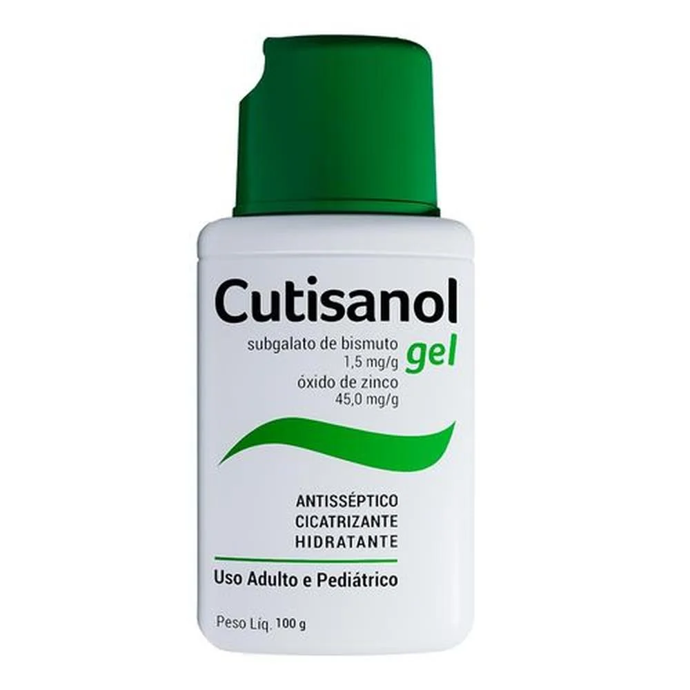 Cutisanol 1,5mg/g + 45mg/g Gel Antisséptico, Cicatrizante e Hidratante 100g