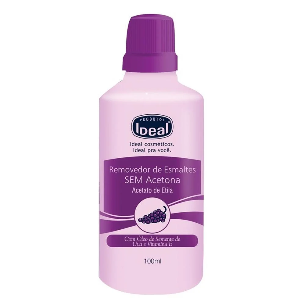 Removedor de Esmalte sem Acetona Ideal 100ml
