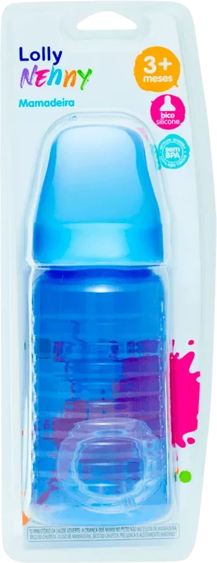 MAMADEIRA LOLLY BIG CLEAN 340ML C10065-01 REDONDA AZUL