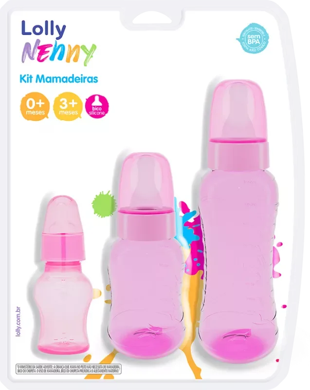 KIT MAMADEIRA LOLLY CLEAN C3770-01-F REDONDA ROSA