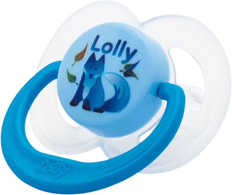 CHUPETA LOLLY COLOR C5015-01-M Nº2 ORTODÔNTICA SILICONE AZUL