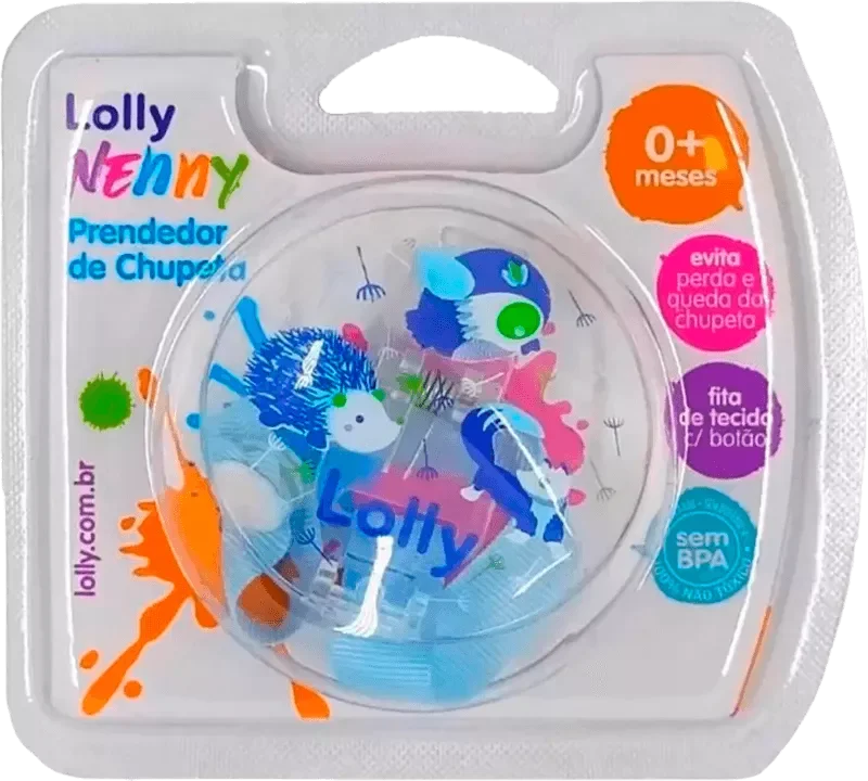 PRENDEDOR DE CHUPETA LOLLY C7073 CORRENTE AZUL 01UN