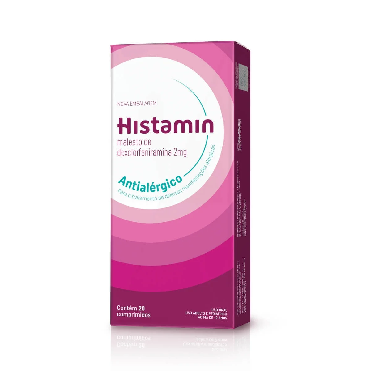 Histamin 2mg com 20 Comprimidos