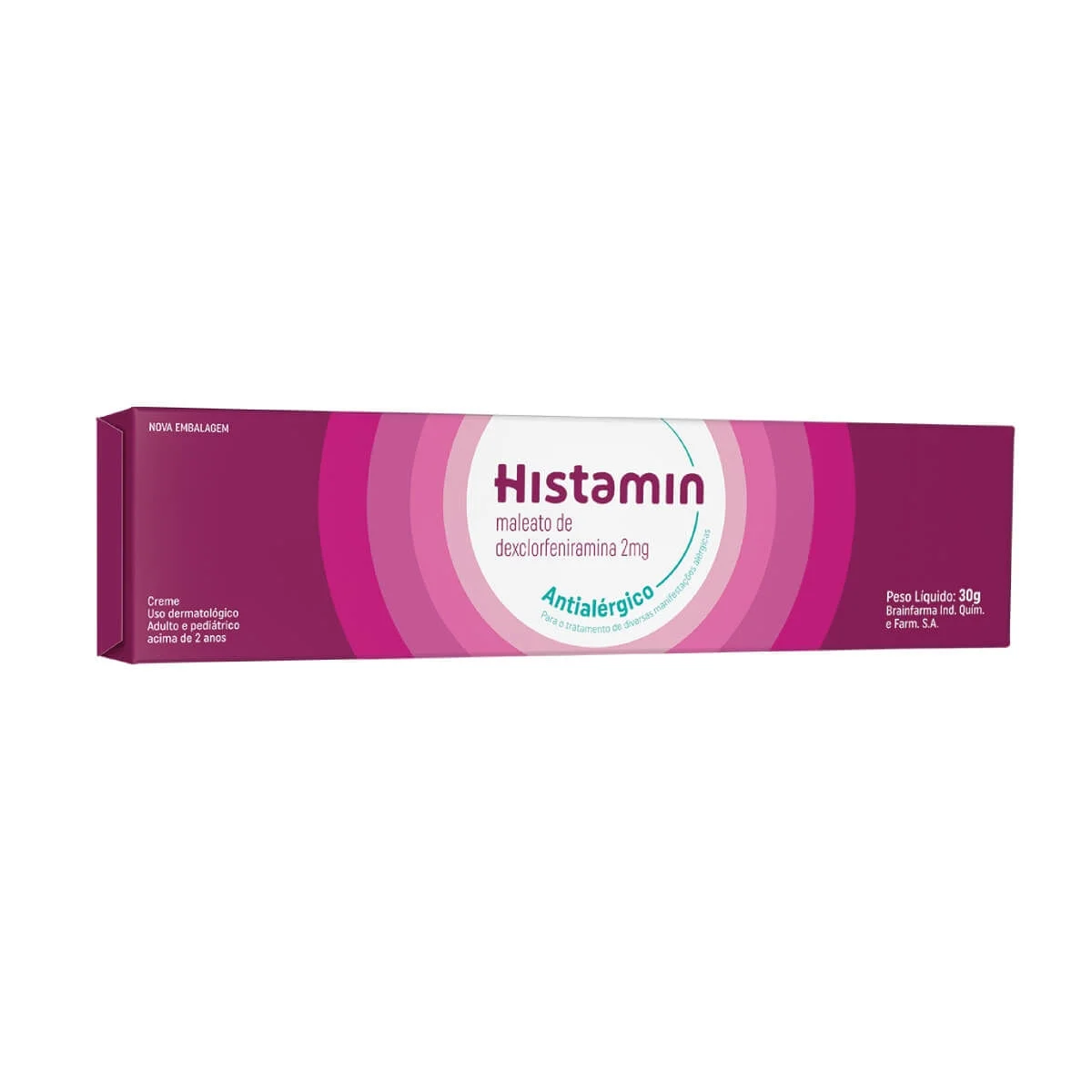 Histamin 10mg/g Creme de Uso Dermatológico Bisnaga 30g